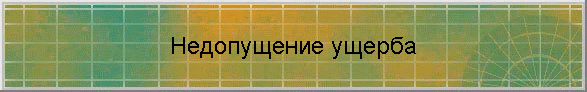 Недопущение ущерба